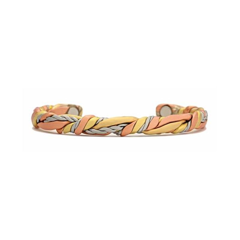 Sage Bundle Copper Bracelet w/Magnets - Brushed - #578 - Click Image to Close